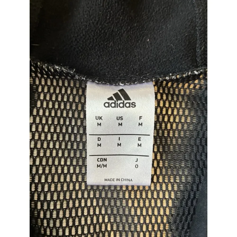 Adidas GPS Soccer FC BAYERN MUNCHEN 1/4 Zip Hoodie Mens M Black ClimaWarm Baggy